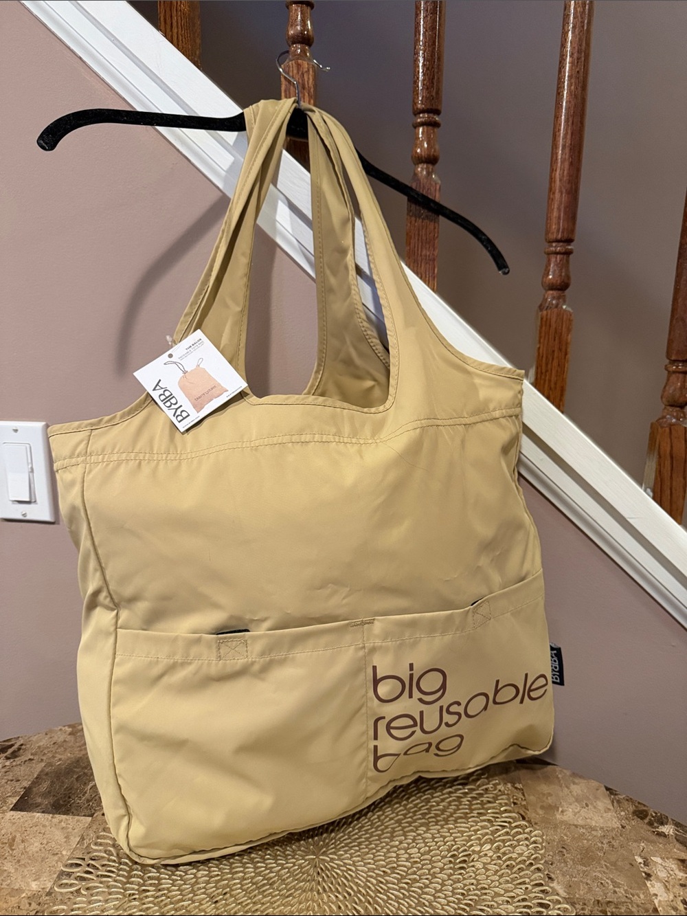BYBBA Big Brown Bag Reusable Tote Bag, Bloomingdales s Exclusive